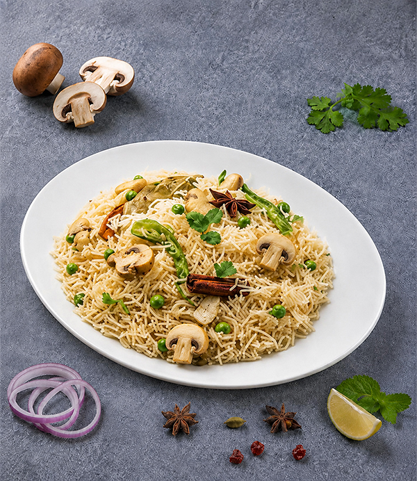 North Indian Cuisine Singapore - Mushroom Pulao